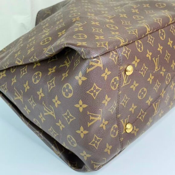 Louis Vuitton Monogram Canvas Artsy MM Shoulder Bag Tote with Brown Handle - Picture 6 of 9